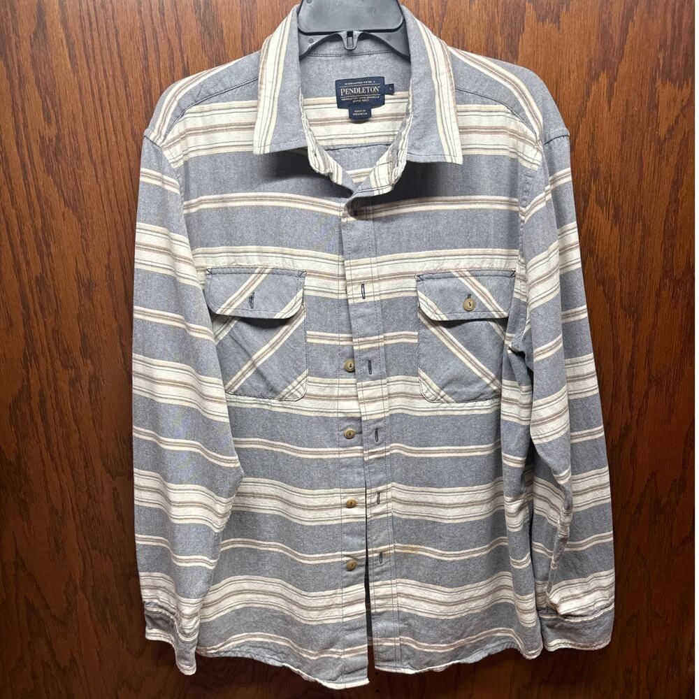 Pendleton Button Up Striped Shirt - image 1